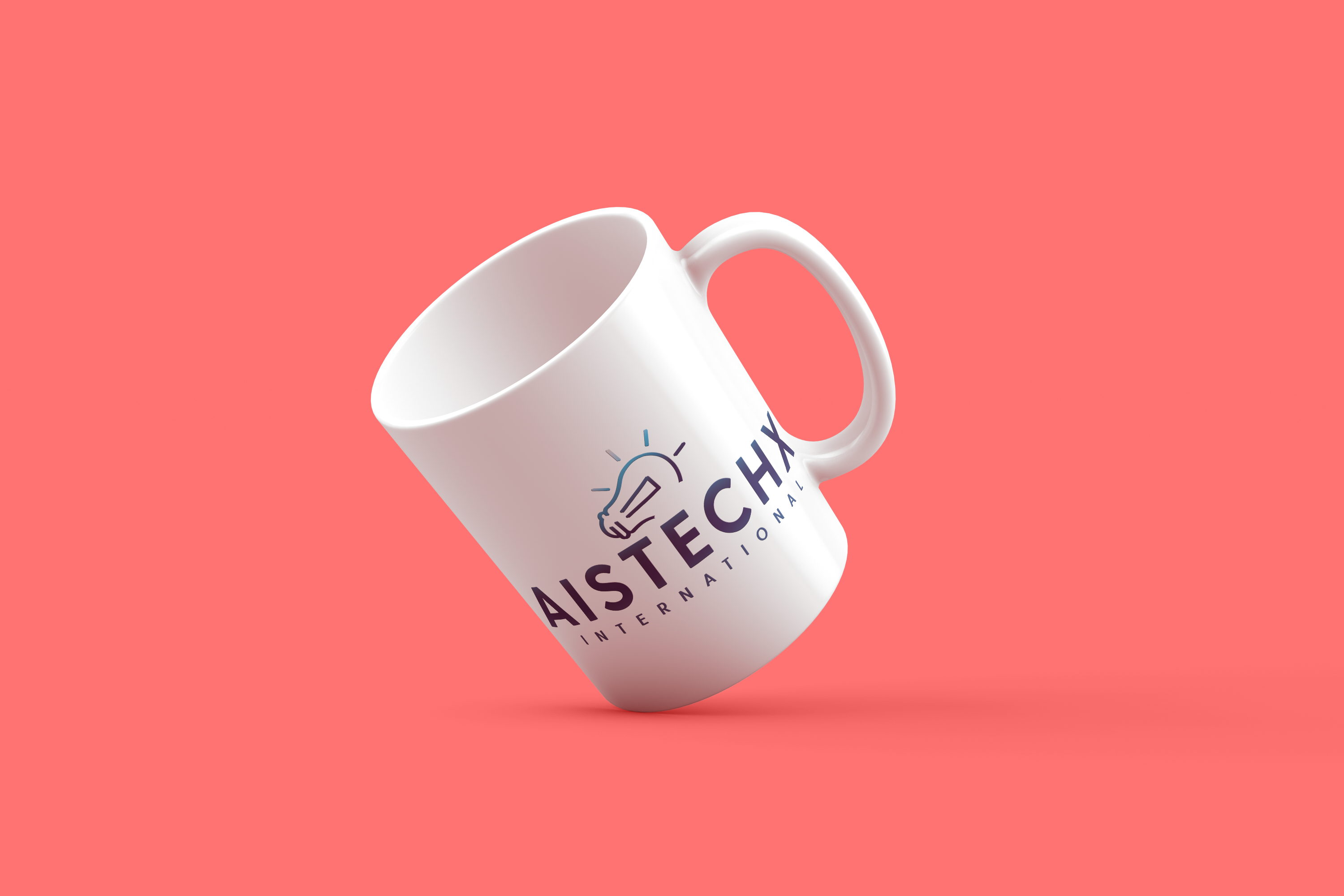 Classic White Ceramic Coffee Mug - AISTECHX | 300ml